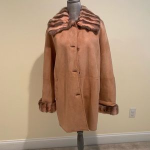 Louis Dell’olio suede and fur coat